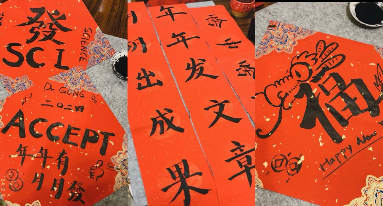 手写毛笔字、画漫画网友分享自家春联喜迎龙年(图6) 手写毛笔字、画漫画网友分享自家春联喜迎龙年(图6)