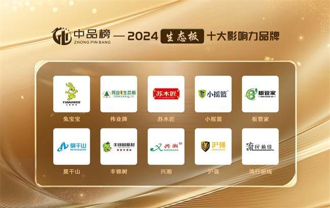 “中品榜”2024年度生态板十大品牌揭晓榜样力量引领行业新发展(图1) “中品榜”2024年度生态板十大品牌揭晓榜样力量引领行业新发展(图1)