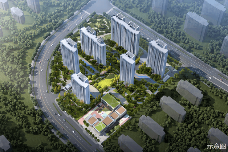 2024西安绿城桂雨听澜楼盘开盘时间学校大户型装修效果图(图1)