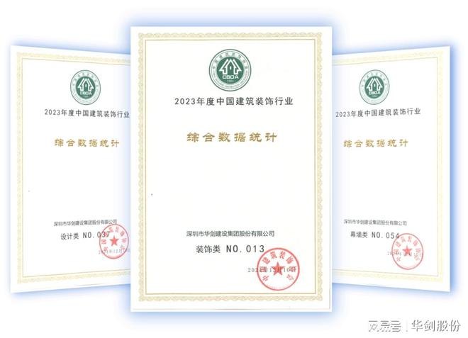华剑股份蝉联中国建筑装饰行业百强企业荣获中国建筑工程装饰奖(图3) 华剑股份蝉联中国建筑装饰行业百强企业荣获中国建筑工程装饰奖(图3)